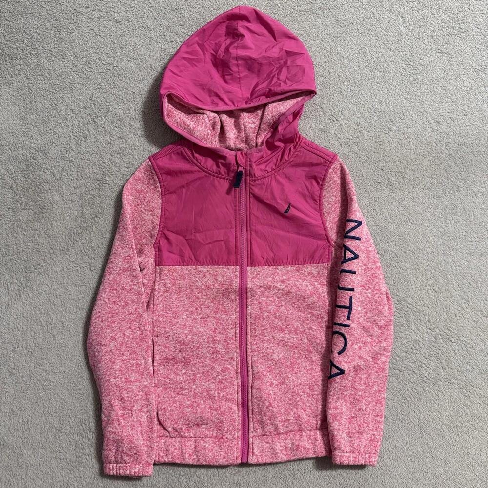 Vintage Nautica Girls Full Zip Hoodie 12/14 Kids